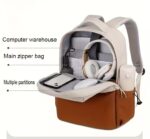 ⁦شنطة ظهر للابتوب وتربروف مبطنة من الداخل للدراسة والعمل⁩ - الصورة ⁦10⁩