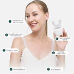 ⁦فرشة اسنان وتربروف كهربائية من السيليكون لتنظيف الاسنان⁩ - الصورة ⁦4⁩