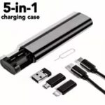 كابل شاحن 5 في 1 للشحن ونقل البيانات 60 وات