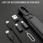 ⁦كابل شاحن 5 في 1 للشحن ونقل البيانات 60 واط⁩ - الصورة ⁦11⁩