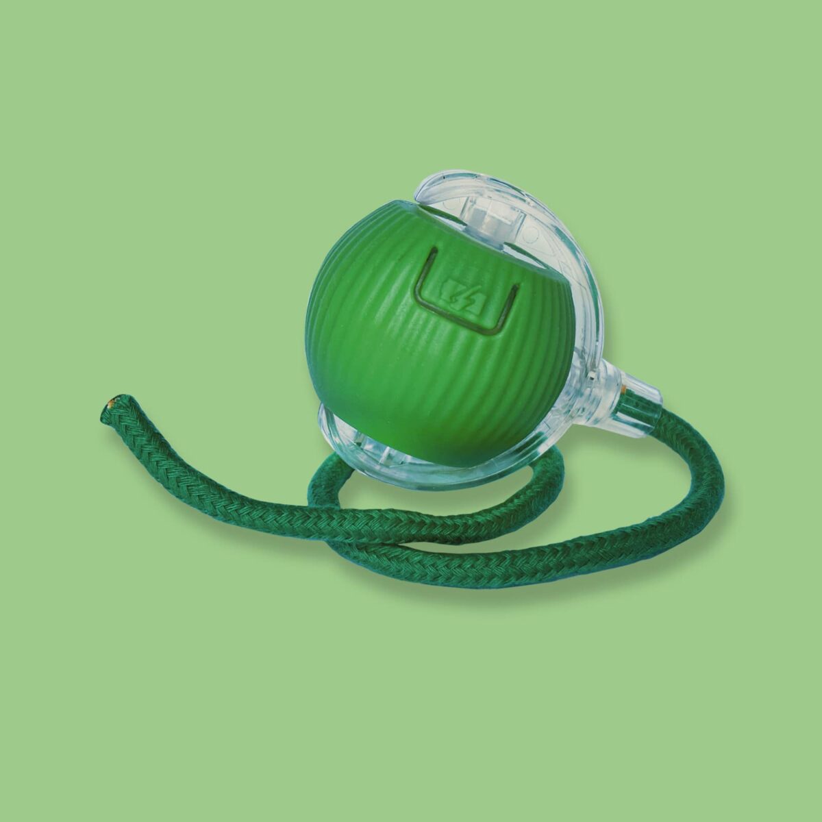 ⁦كرة تفاعلية دوارة لتسلية القطط والحيوانات الاليفة بيو اس بي للشحن⁩ - الصورة ⁦4⁩