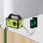 ⁦كشاف طوارئ يعمل بالطاقة الشمسية 4 *1مع راديو وباور بانك ومشغل بلوتوث⁩ - الصورة ⁦3⁩