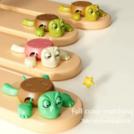 ⁦كوستر على شكل سلحفاة ثلاثية الأبعاد بتعبير مضحك عند وضع الكوب⁩ - الصورة ⁦3⁩