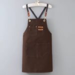 ⁦مريلة مطبخ وتربروف لحماية الملابس من المياه والزيوت بجيب للموبيل⁩ - الصورة ⁦2⁩