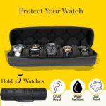 ⁦منظم ساعات محمول بـ 5 خانات قابلة للفصل للسفر والتخزين⁩ - الصورة ⁦8⁩