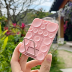 ⁦هولدر سيليكون بابلز لتثبيت الموبايل على الزجاج وقت التصوير مع مسند قابل للطي⁩ - الصورة ⁦6⁩