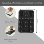 ⁦هولدر سيليكون بابلز لتثبيت الموبايل على الزجاج وقت التصوير مع مسند قابل للطي⁩ - الصورة ⁦9⁩