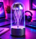 ⁦اباجورة قنديل البحر المتحرك 2*1 مع سبيكر صوت بلوتوث⁩ - الصورة ⁦3⁩