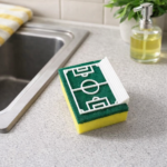 ⁦اسفنجة بحامل شكل ملعب كرة مع دبل فيس قوي⁩ - الصورة ⁦4⁩