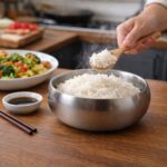 ⁦بولة استانلس ستيل تركي عميقة للسلطة مقاس 28 سم⁩ - الصورة ⁦3⁩