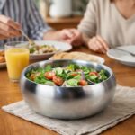 ⁦بولة استانلس ستيل تركي عميقة للسلطة مقاس 28 سم⁩ - الصورة ⁦4⁩