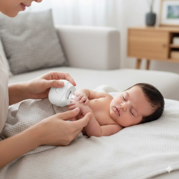 جهاز كهربائي ليد لقص الاظافر بالبرد مع 3 سرعات قص - قابل للشحن