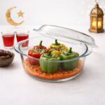 ⁦حلة بايركس بغطاء مقاس 2.0 لتر بتصميم دائري الشكل⁩ - الصورة ⁦4⁩