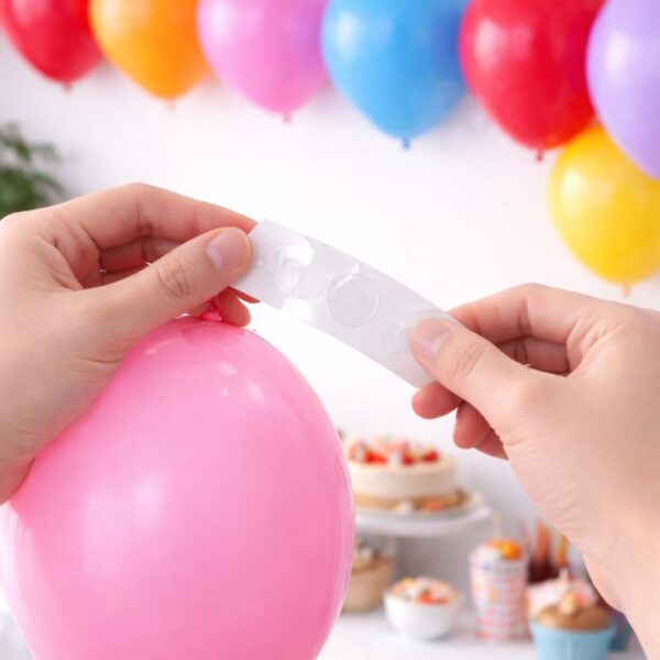 شريط لزق دبل فيس شفاف لتثبيت شرائط الإضاءة والديكور وبالونات اعياد الميلاد ‏