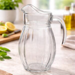 ⁦شفشق زجاج  لتقديم المشروبات والعصائر بيد لسهولة الحمل⁩ - الصورة ⁦3⁩