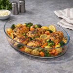 ⁦طاجن زجاج بايركس بيضاوي  - مقاس 26 سم⁩ - الصورة ⁦3⁩