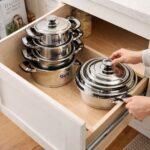 ⁦طقم حلل استانلس ستيل تركي للطهي 22 قطعة⁩ - الصورة ⁦9⁩