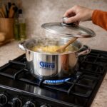 ⁦طقم حلل استانلس ستيل تركي للطهي 22 قطعة⁩ - الصورة ⁦5⁩