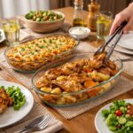 ⁦طقم طاجن بايركس بيضاوي الشكل مقاس 24 - 26⁩ - الصورة ⁦2⁩