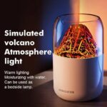 ⁦فواحة مضيئة بتصميم بركان بوضعين رذاذ لتعطير المنزل والسيارة بسعة خزان 300 ملي⁩ - الصورة ⁦4⁩