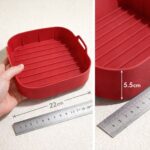 ⁦قالب سيليكون لتسخين الطعام داخل ا الايرفراير قابل لاعادة الاستخدام⁩ - الصورة ⁦6⁩