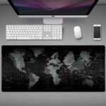 ⁦ماوس باد بتصميم خريطة العالم للكمبيوتر واللابتوب بقاعدة مانعة للانزلاق⁩ - الصورة ⁦2⁩