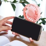 ⁦مروحة ثلاثيه الأرجل 3 سرعات قابلة لإعادة الشحن وآمنة للأطفال⁩ - الصورة ⁦2⁩