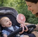 ⁦مروحة ثلاثيه الأرجل 3 سرعات قابلة لإعادة الشحن وآمنة للأطفال⁩ - الصورة ⁦4⁩