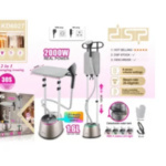 ⁦مكواة بخار عمودية بستاند لكي الملابس بقدرة 2000 واط وسعة 1.6 لتر⁩ - الصورة ⁦2⁩