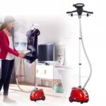 مكواة بخار عمودية بستاند وشماعة لكي الملابس بقدرة 1800 واط وسعة خزان 1.5 لتر