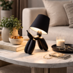 ⁦اباجورة تاتش علي شكل كلب لطيف ب 3 الوان مختلفة قابلة لاعادة الشحن بيو اس بي⁩ - الصورة ⁦2⁩