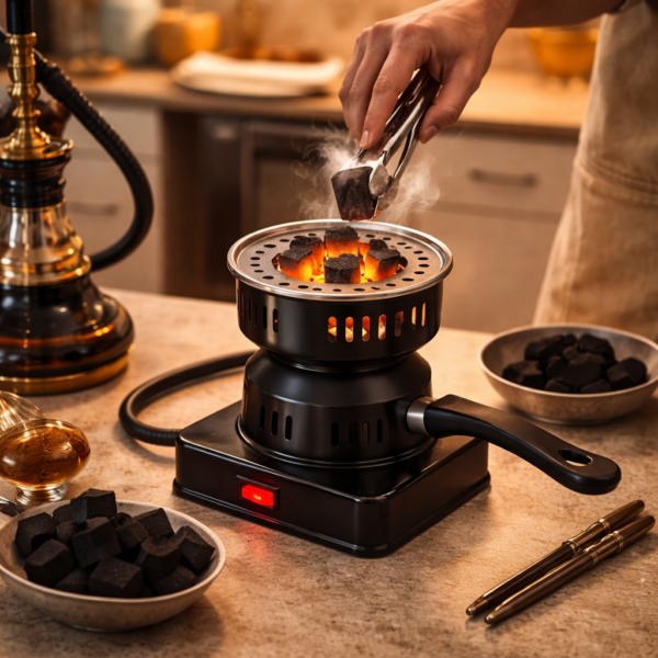 جهاز اشعال الفحم الكهربائي للشوي وقت الرحلات والتخييم 500 واط