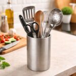 حامل معالق وأدوات المطبخ استانلس ستيل تركي مقاس 13 سم