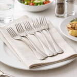 ⁦طقم شوك استانلس ستيل تركي 12 قطعة باللون الفضي⁩ - الصورة ⁦3⁩