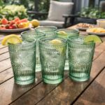 ⁦طقم كوبايات زجاج مزخرف 6 قطع بسعة 385 ملي⁩ - الصورة ⁦7⁩