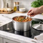 ⁦كسرولة استانلس ستيل تركي مع غطاء ويد للحمل مقاس 16 سم 1.25 لتر⁩ - الصورة ⁦2⁩