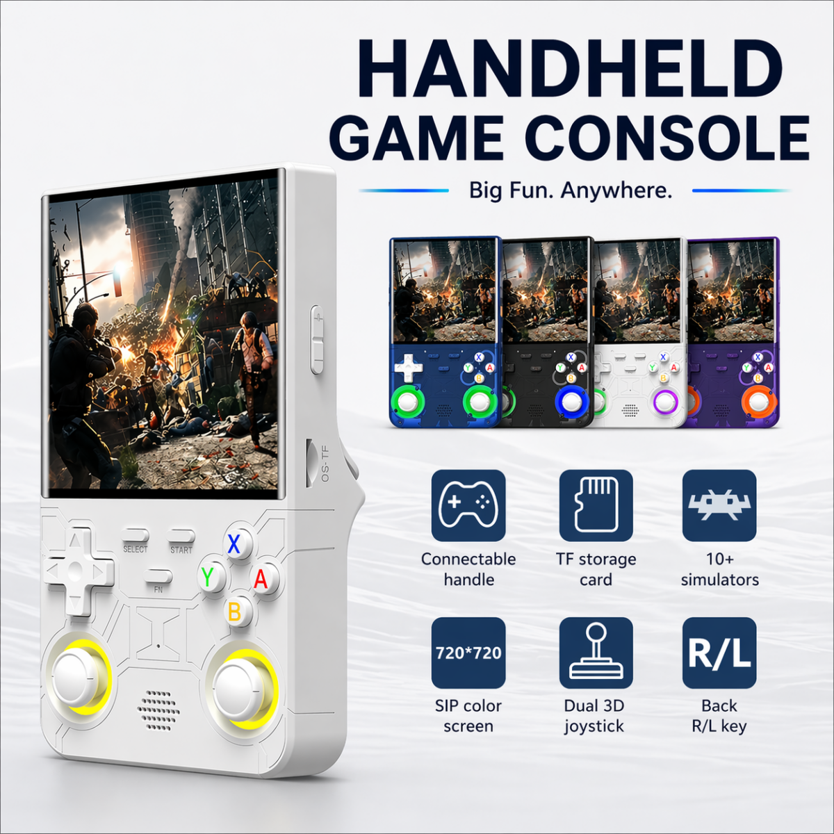 ⁦لعبة فيديو جيم  تدعم الواي فاي أكثر من 20000 لعبة شاشة اتش دي ذاكرة 128 جيجاR36 Ultra⁩ - الصورة ⁦2⁩