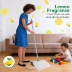 ⁦باكت مناديل مبللة للممسحة لتنظيف وتلميع الأرضيات 12 منديل⁩ - الصورة ⁦2⁩