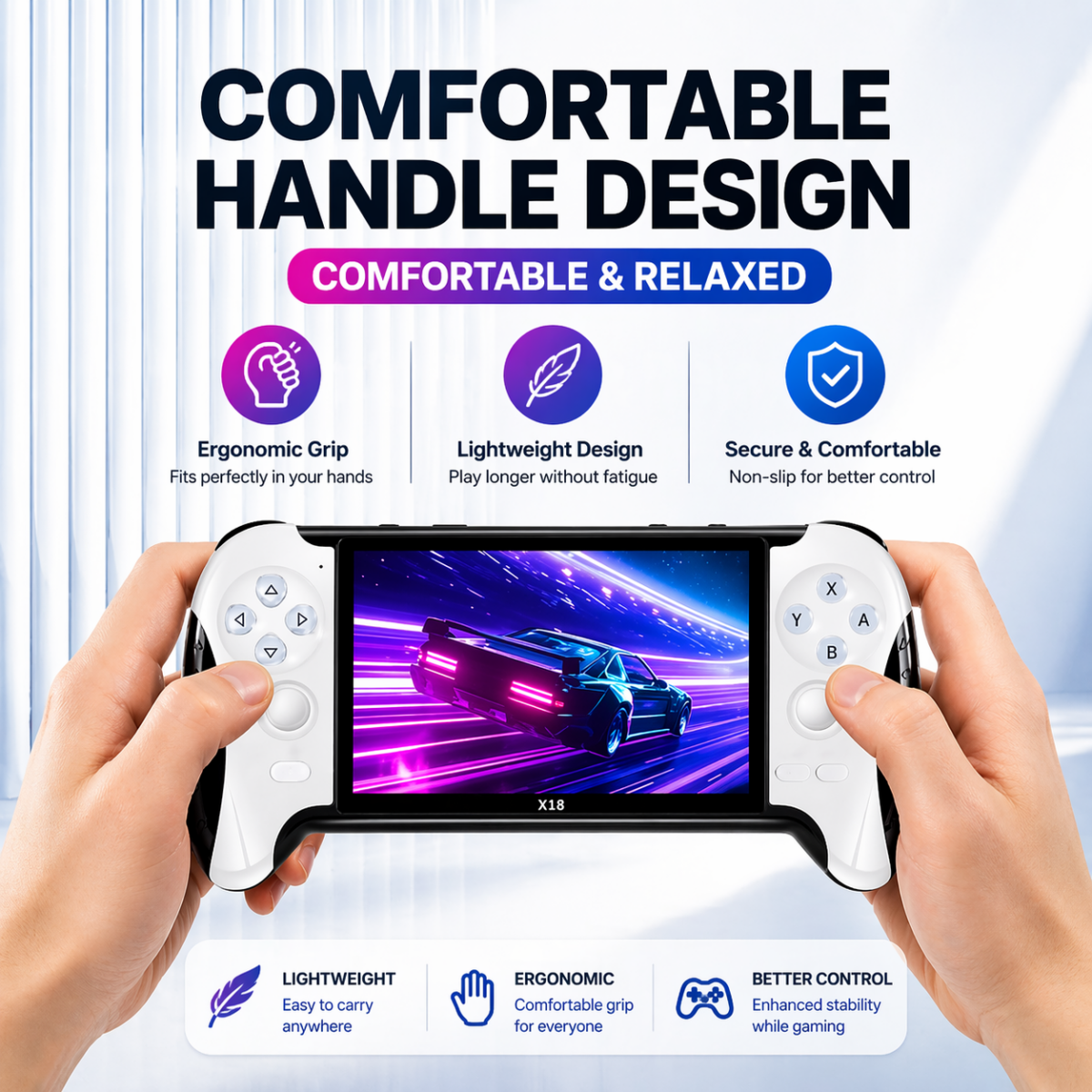 ⁦جهاز ألعاب فيديو بأكثر من 4800 لعبة يدعم الاتصال بالتليفزيون بذراع للتحكم⁩ - الصورة ⁦2⁩