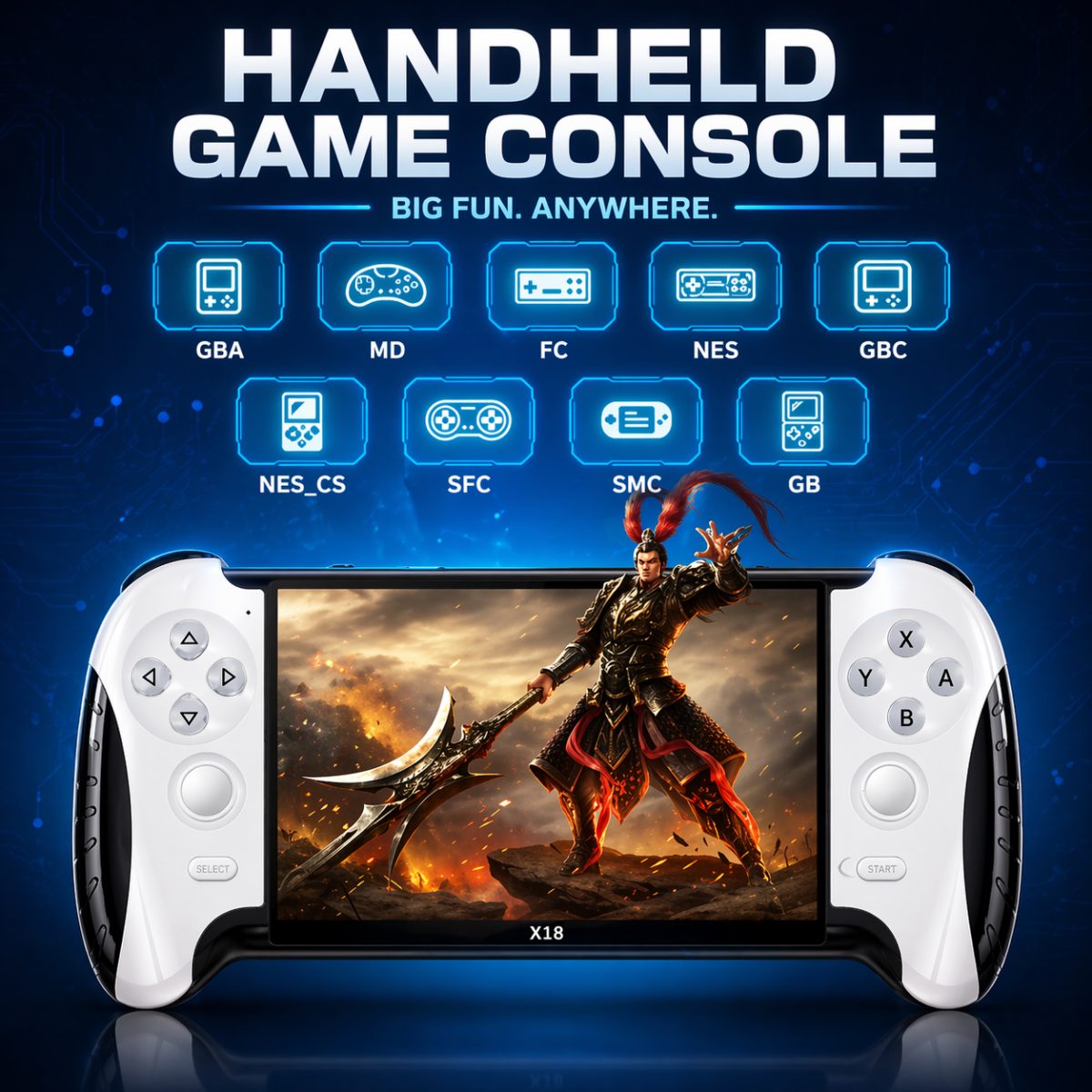 ⁦جهاز ألعاب فيديو بأكثر من 4800 لعبة يدعم الاتصال بالتليفزيون بذراع للتحكم⁩ - الصورة ⁦3⁩