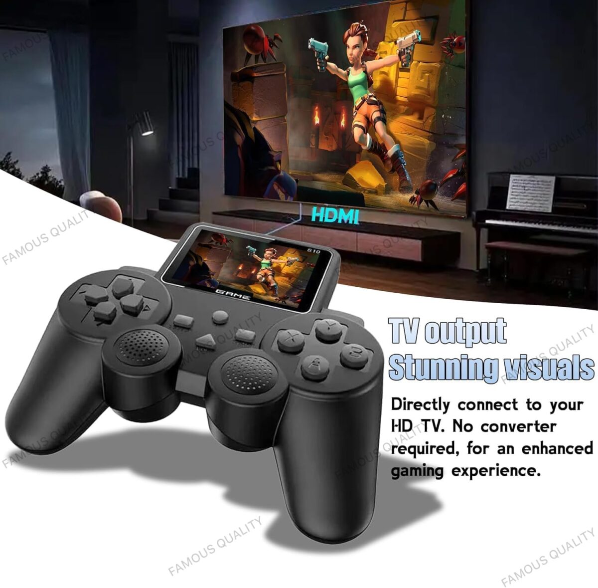 ⁦جهاز ألعاب فيديو محمول للأطفال مع 520 لعبة قابل لإعادة الشحن⁩ - الصورة ⁦2⁩