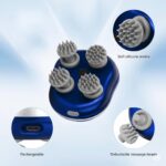 ⁦جهاز تدليك فروة الرأس بتصميم سلحفاة ب 4 مستويات لتحفيز نمو الشعر بالضوء الاحمر⁩ - الصورة ⁦3⁩