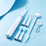 ⁦فرشة كهربائية لتنظيف الأسنان بالموجات فوق الصوتية 31000 مع 5 أوضاع لإزالة الجير والبلاك⁩ - الصورة ⁦8⁩
