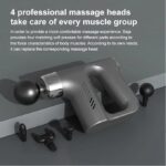 ⁦جهاز مساج وتدليك عضلات الجسم ب 5 سرعات مختلفة و 4 رؤوس قابلة للتبديل لتخفيف شد العضلات⁩ - الصورة ⁦5⁩