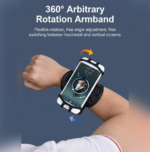⁦حامل موبايل للمعصم قابل للدوران 360 درجة للجري وممارسة الرياضة⁩ - الصورة ⁦8⁩