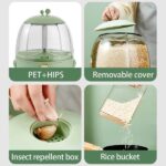 ⁦ديسبنسر بقوليات دوار مقسم الي 5 خانات لتخزين الارز و الفاصوليا والحبوب الصغيرة⁩ - الصورة ⁦7⁩