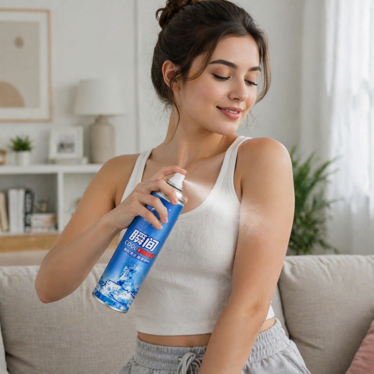 ⁦سبراي للتبريد السريع لتخفيف حرارة الجسم والسيارة في اوقات الحرارة العالية 360 ملي⁩ - الصورة ⁦2⁩