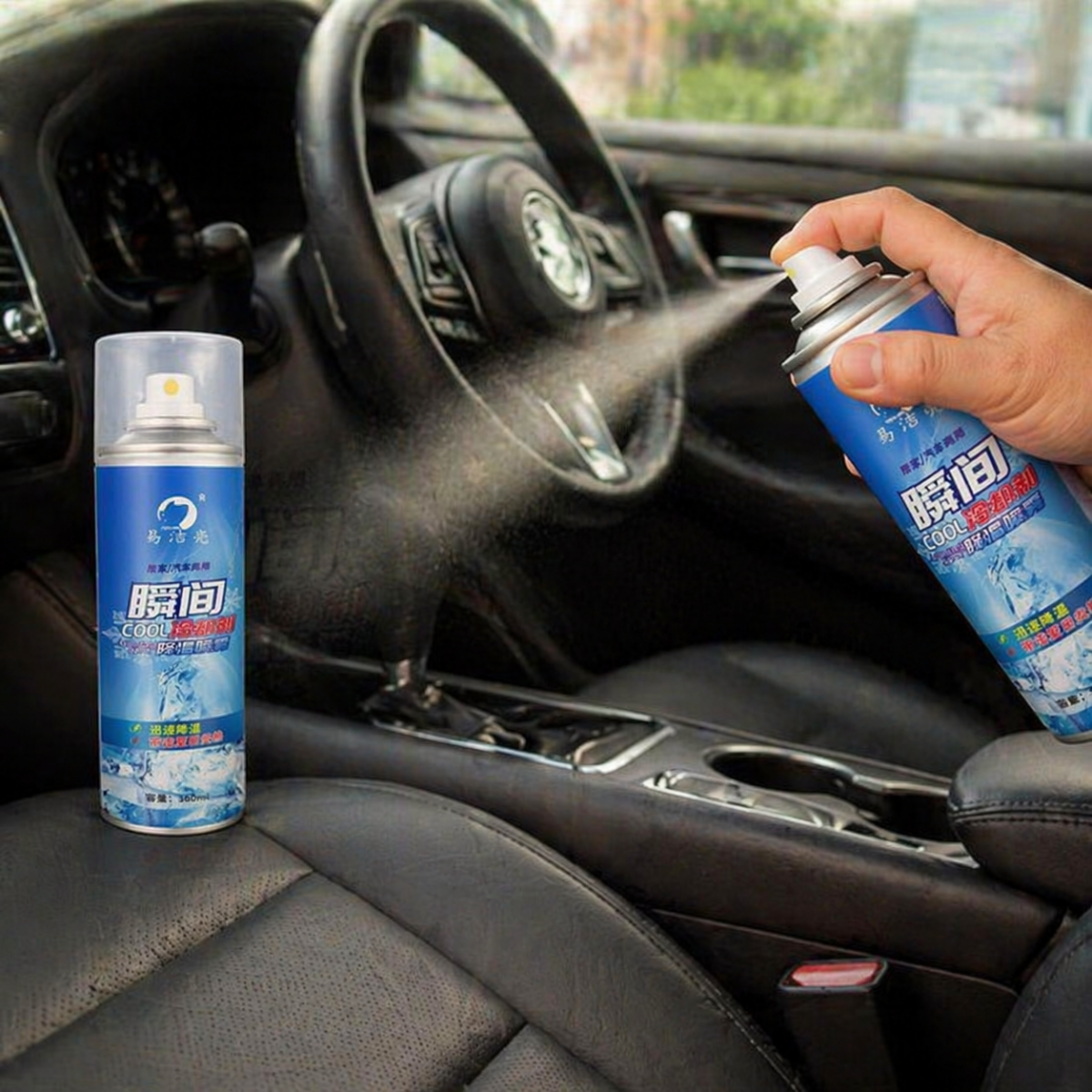 ⁦سبراي للتبريد السريع لتخفيف حرارة الجسم والسيارة في اوقات الحرارة العالية 360 ملي⁩ - الصورة ⁦6⁩