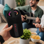 ⁦سبيكر لاسلكي بقدرة 30 وات مع إضاءة ارجي بي بطارية 3000 ملي امبير⁩ - الصورة ⁦3⁩