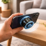 ⁦سبيكر لاسلكي مغناطيسي ميني مع اضاءة ار جي بي قابل للشحن بقوة 5 فولت⁩ - الصورة ⁦2⁩